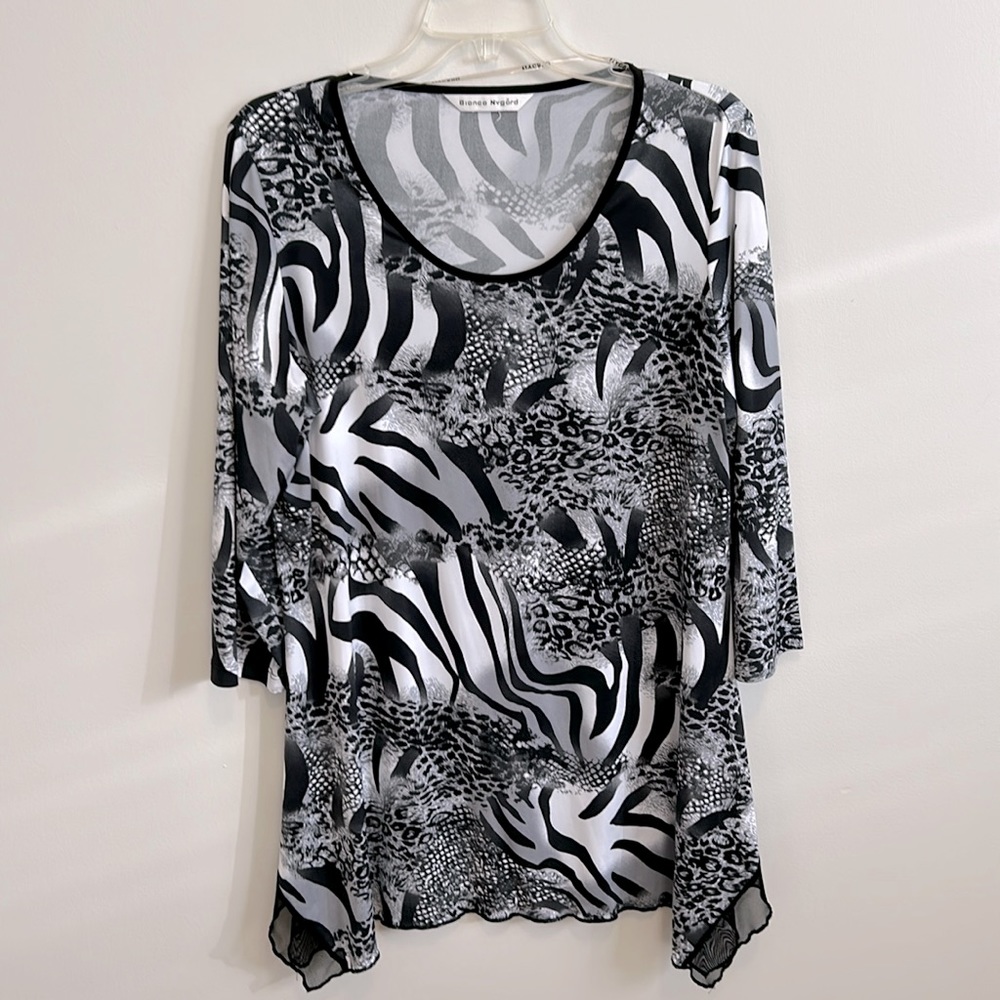 Animal print tunic by Bianca Nygard, women’s, size L
